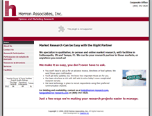 Tablet Screenshot of herron-research.com